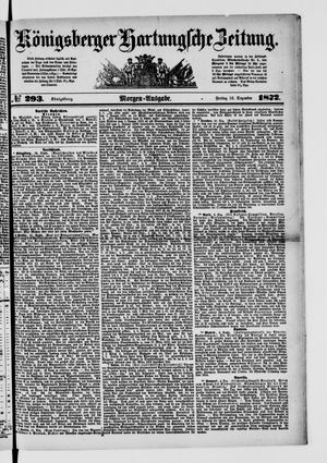 Königsberger Hartungsche Zeitung on Dec 13, 1872