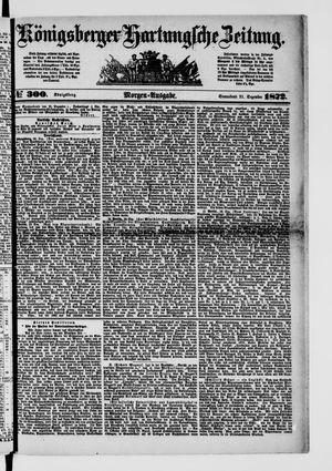 Königsberger Hartungsche Zeitung on Dec 21, 1872