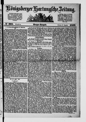 Königsberger Hartungsche Zeitung on Dec 29, 1872