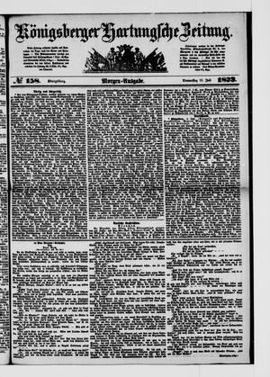 Königsberger Hartungsche Zeitung vom 10.07.1873