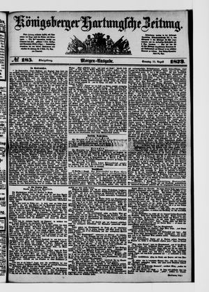 Königsberger Hartungsche Zeitung on Aug 10, 1873