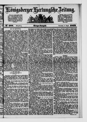 Königsberger Hartungsche Zeitung vom 14.08.1873