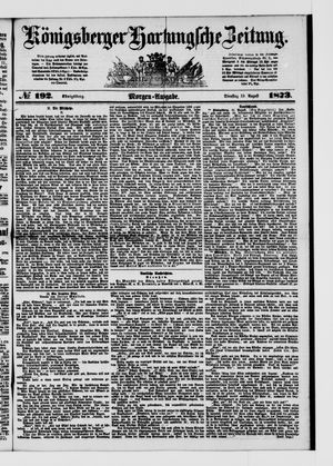Königsberger Hartungsche Zeitung vom 19.08.1873