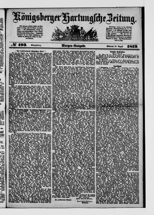 Königsberger Hartungsche Zeitung on Aug 20, 1873