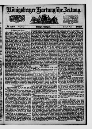 Königsberger Hartungsche Zeitung on Aug 22, 1873
