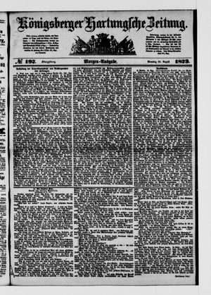 Königsberger Hartungsche Zeitung on Aug 24, 1873