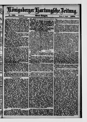 Königsberger Hartungsche Zeitung vom 25.08.1873
