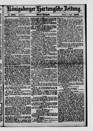Königsberger Hartungsche Zeitung vom 27.08.1873