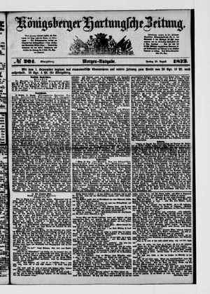 Königsberger Hartungsche Zeitung vom 29.08.1873
