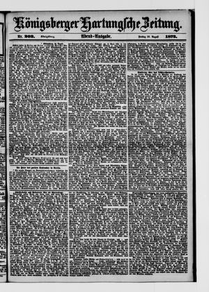 Königsberger Hartungsche Zeitung vom 29.08.1873