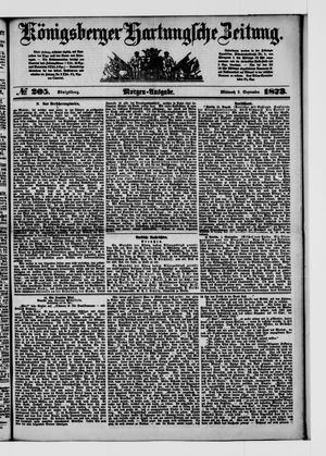 Königsberger Hartungsche Zeitung on Sep 3, 1873