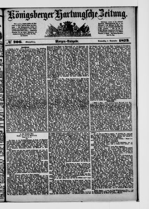 Königsberger Hartungsche Zeitung on Sep 4, 1873