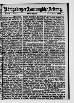 Königsberger Hartungsche Zeitung vom 16.09.1873