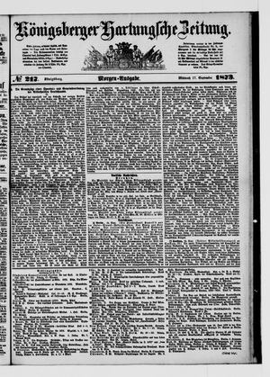 Königsberger Hartungsche Zeitung vom 17.09.1873