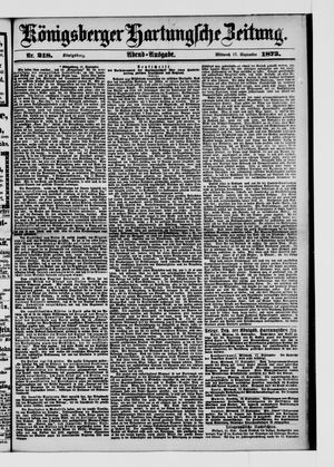 Königsberger Hartungsche Zeitung vom 17.09.1873