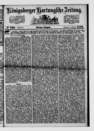 Königsberger Hartungsche Zeitung vom 20.09.1873