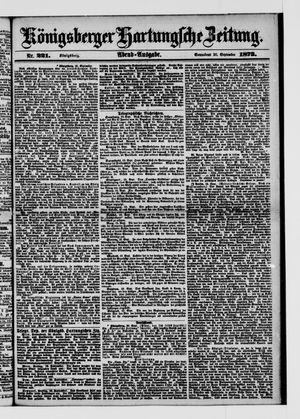 Königsberger Hartungsche Zeitung on Sep 20, 1873