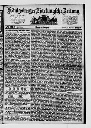 Königsberger Hartungsche Zeitung on Sep 21, 1873