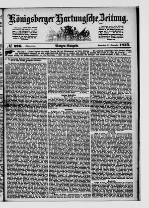 Königsberger Hartungsche Zeitung on Sep 27, 1873