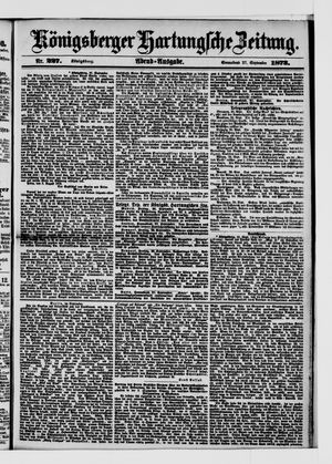 Königsberger Hartungsche Zeitung on Sep 27, 1873