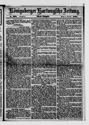 Königsberger Hartungsche Zeitung vom 29.09.1873