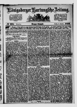 Königsberger Hartungsche Zeitung on Sep 30, 1873
