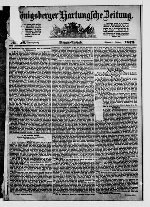 Königsberger Hartungsche Zeitung vom 01.10.1873