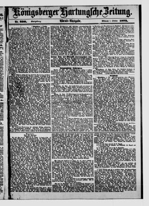 Königsberger Hartungsche Zeitung vom 01.10.1873