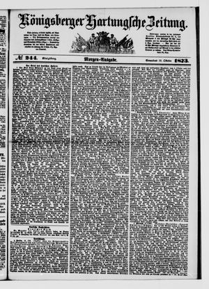 Königsberger Hartungsche Zeitung on Oct 18, 1873