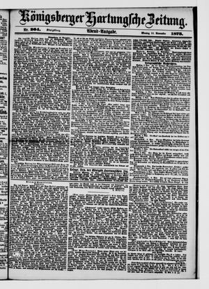 Königsberger Hartungsche Zeitung vom 10.11.1873
