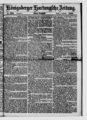 Königsberger Hartungsche Zeitung vom 11.11.1873