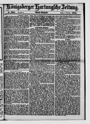 Königsberger Hartungsche Zeitung vom 14.11.1873
