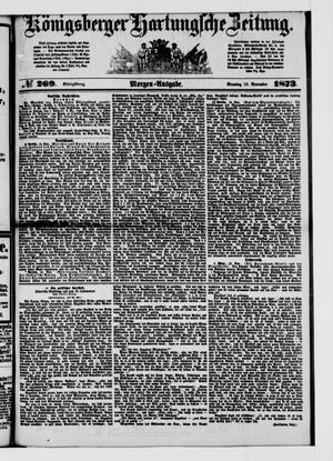 Königsberger Hartungsche Zeitung on Nov 16, 1873