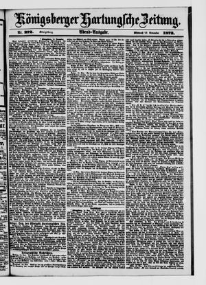 Königsberger Hartungsche Zeitung vom 19.11.1873