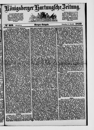 Königsberger Hartungsche Zeitung on Nov 20, 1873