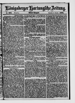 Königsberger Hartungsche Zeitung on Nov 22, 1873