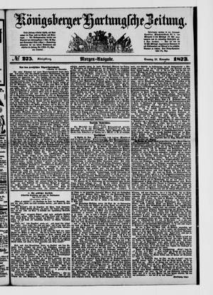 Königsberger Hartungsche Zeitung on Nov 23, 1873