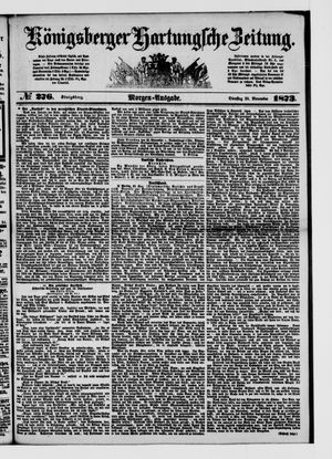 Königsberger Hartungsche Zeitung vom 25.11.1873