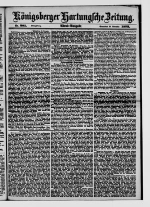 Königsberger Hartungsche Zeitung vom 29.11.1873