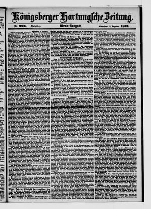 Königsberger Hartungsche Zeitung vom 13.12.1873