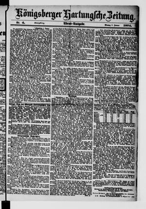 Königsberger Hartungsche Zeitung vom 05.01.1874
