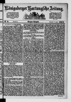 Königsberger Hartungsche Zeitung vom 10.01.1874
