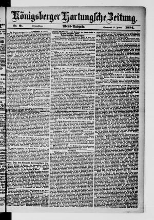 Königsberger Hartungsche Zeitung vom 10.01.1874