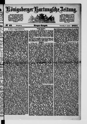 Königsberger Hartungsche Zeitung vom 15.01.1874