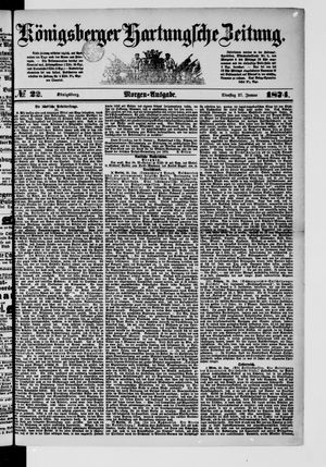Königsberger Hartungsche Zeitung vom 27.01.1874