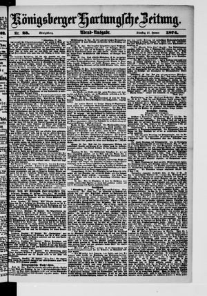 Königsberger Hartungsche Zeitung vom 27.01.1874