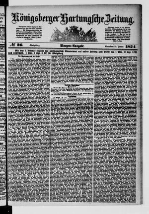 Königsberger Hartungsche Zeitung vom 31.01.1874