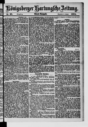 Königsberger Hartungsche Zeitung vom 31.01.1874