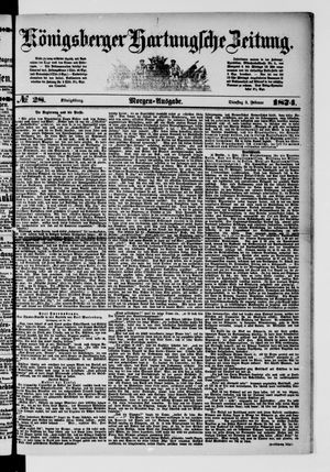 Königsberger Hartungsche Zeitung vom 03.02.1874
