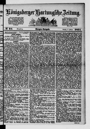 Königsberger Hartungsche Zeitung vom 10.02.1874
